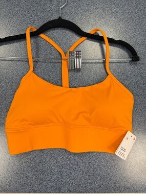 lululemon athletica Bright Orange Strappy Sports Bra